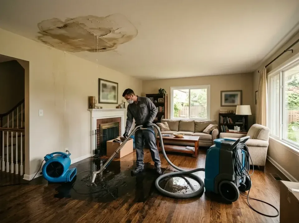 attic-pipe-burst-ceiling-drip-008 — frequently asked questions, Water Damage Restoration & Carpet Care in Rochelle, IL